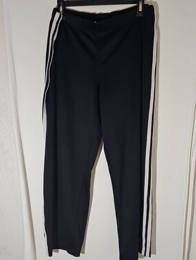 Prospirit Black Joggers with White Side Stripes